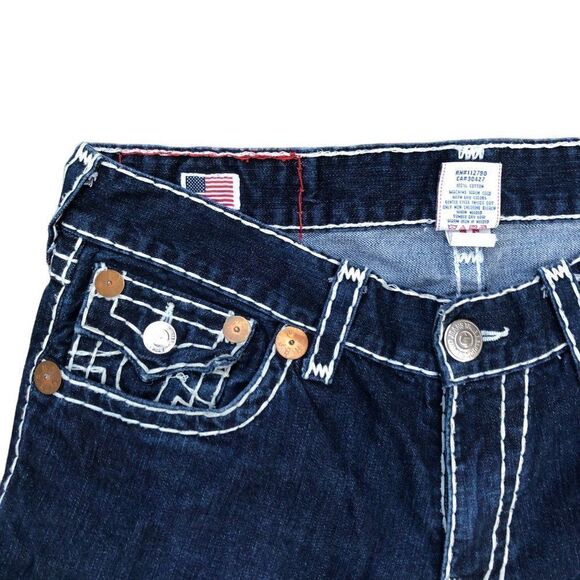 Vintage True Religion Jeans Size 36 BILLY SUPER T Blue - Picture 9 of 9